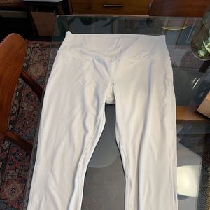 Lululemon cream Wunder under leggings size 14
